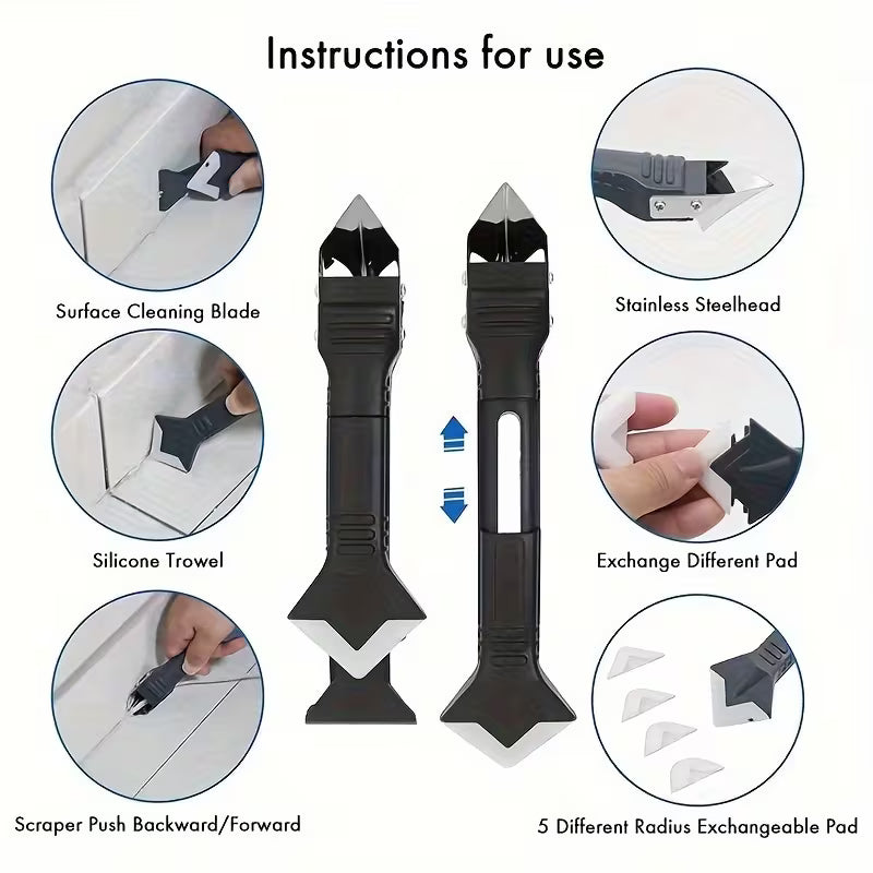 Stainless Steel Sealant Removal Tool Set