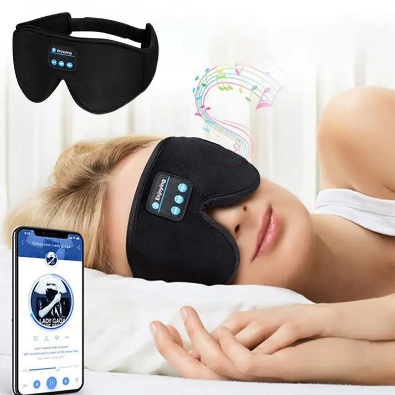 Bluetooth Sleeping Headphones with 3D Eye Mask