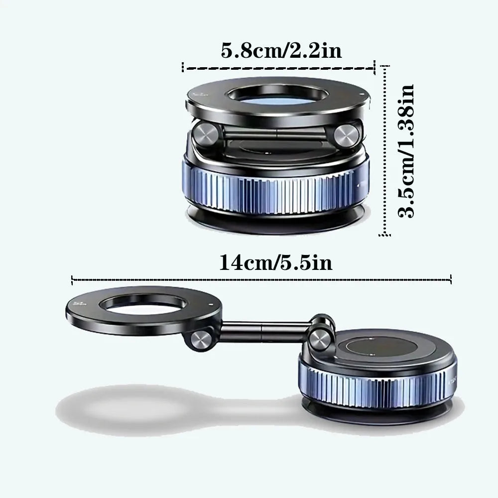 Magnetic Phone Holder with Vacuum Suction