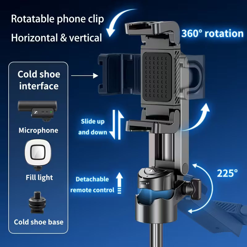 Mini 3-in-1 Selfie Stick & Phone Stand