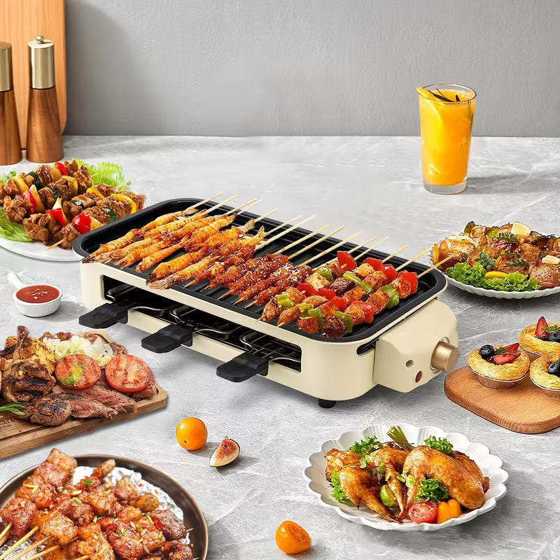 2-In-1 Smokeless Grill with Detachable Stove