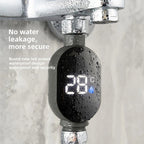 LED Water-Powered Shower Thermometer