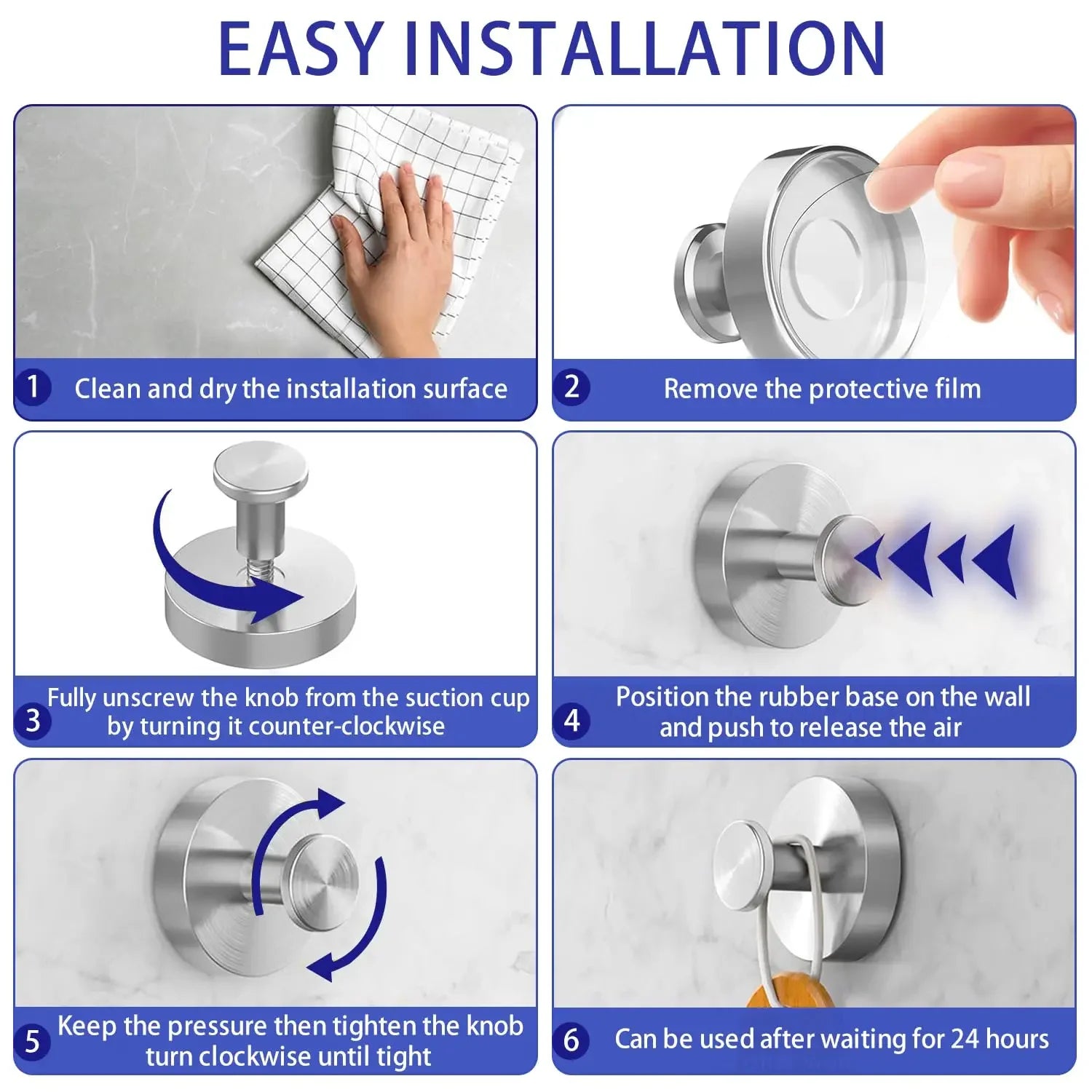 Vacuum Suction Cup Hooks