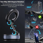 Magnetic Phone Holder with Vacuum Suction