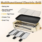 2-In-1 Smokeless Grill with Detachable Stove