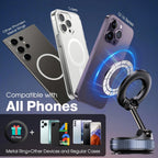 Magnetic Phone Holder with Vacuum Suction