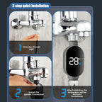 LED Water-Powered Shower Thermometer