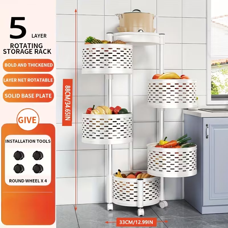 Multi-Tier Rolling Storage Cart