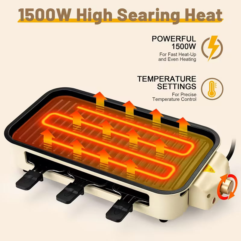 2-In-1 Smokeless Grill with Detachable Stove