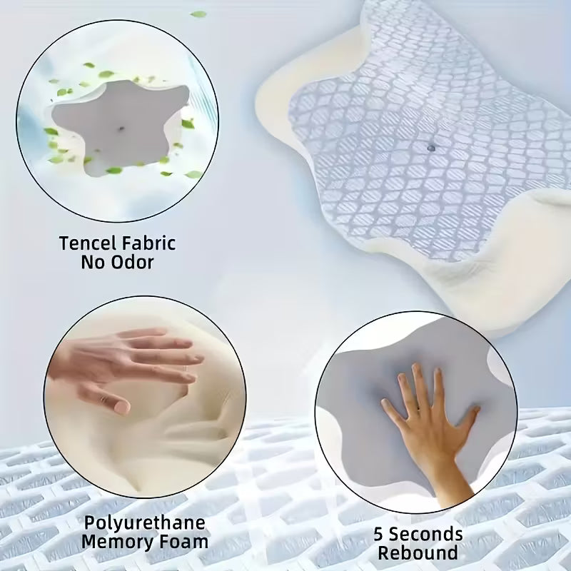 Butterfly-Shaped Memory Foam Pillow