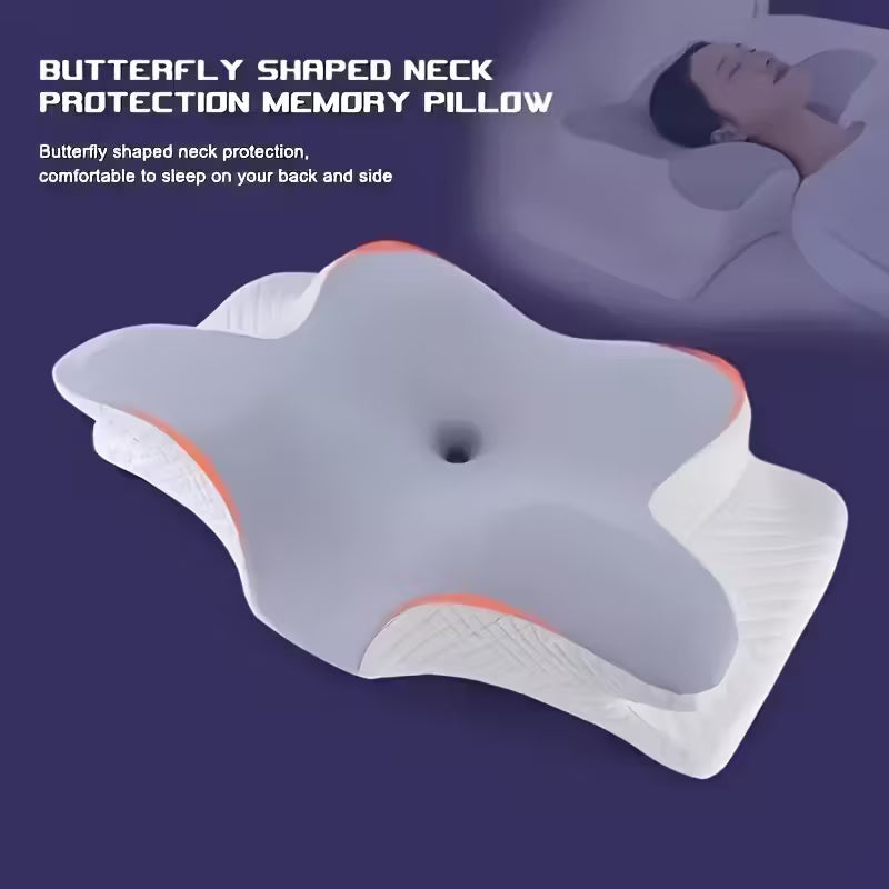 Butterfly-Shaped Memory Foam Pillow