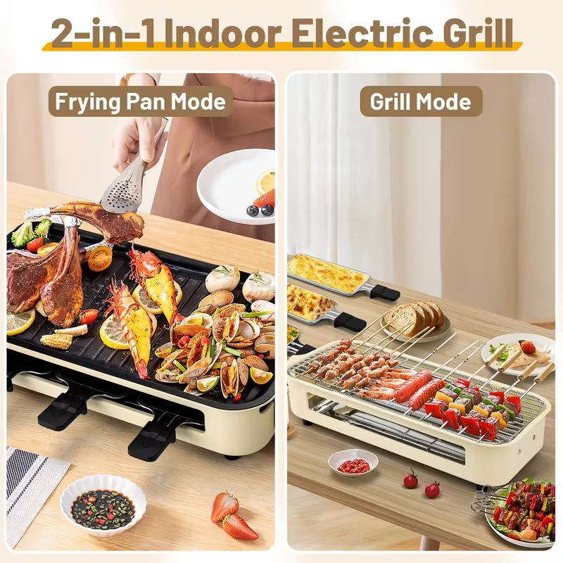 2-In-1 Smokeless Grill with Detachable Stove